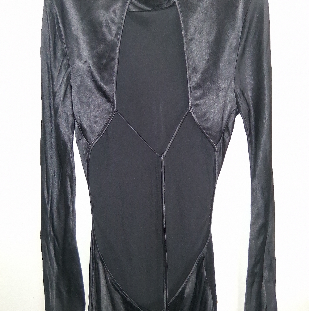 bec + bridge Sleek Black Long Sleeve Dress - Picture 2 of 3
